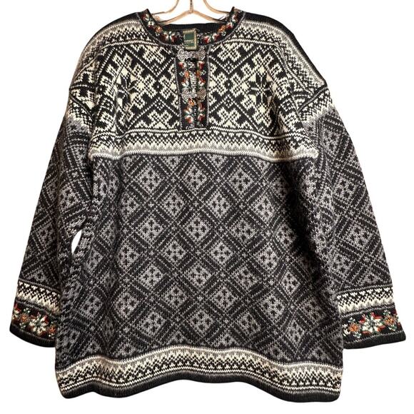 Dale of Norway Jubileum 2 Handknit 100% Wool Pullover Sweater NWOT Unisex Sz L - Picture 9 of 16